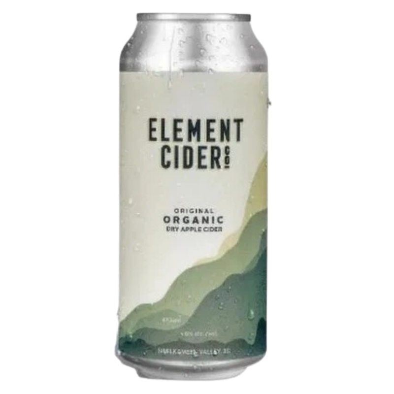 ELEMENT CIDER ORGANIC DRY APPLE CIDER 473ML CAN @ MacTaggart Ridge [1047639] 473 ml