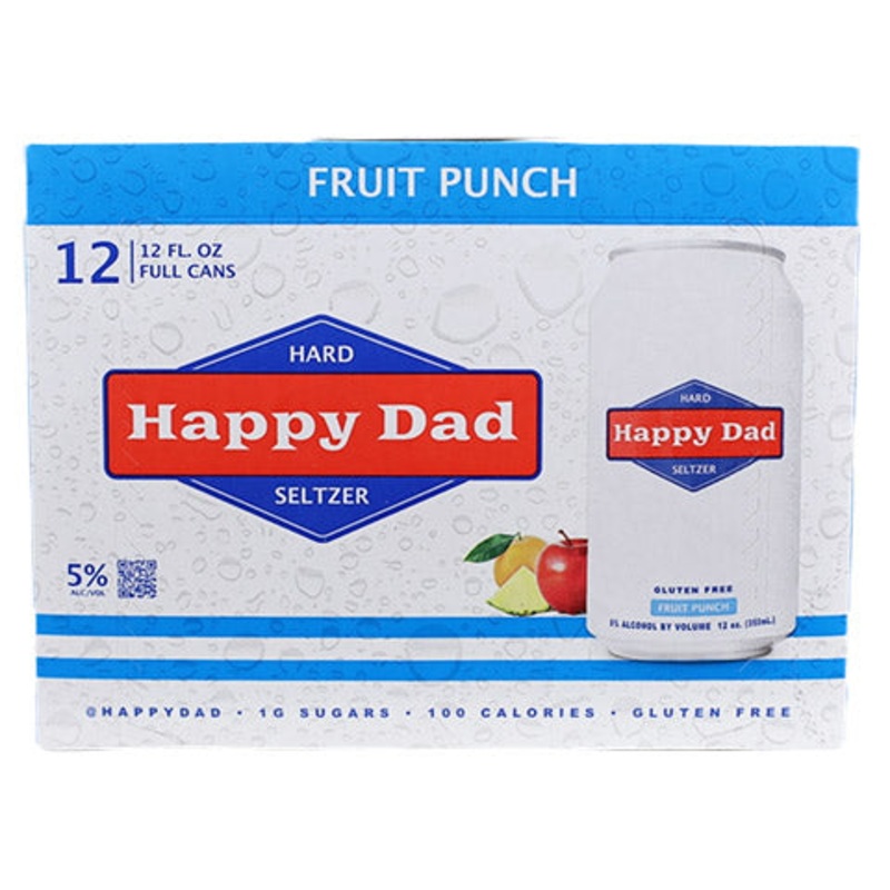 Happy Dad Fruit Punch Hard Seltzer 12PK 12OZ CAN