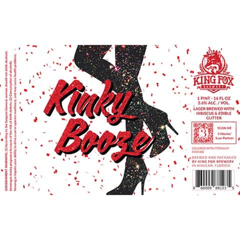 King Fox Kinky Booze Lager 16OZ SINGLE CAN