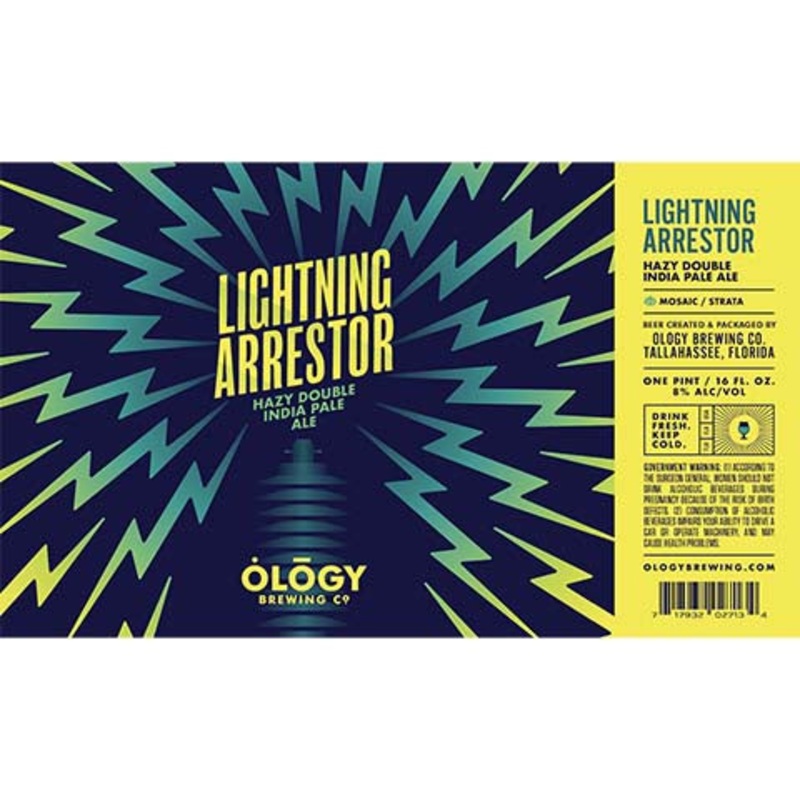 Ology Lightning Arrestor Hazy Double IPA 16OZ SINGLE CAN