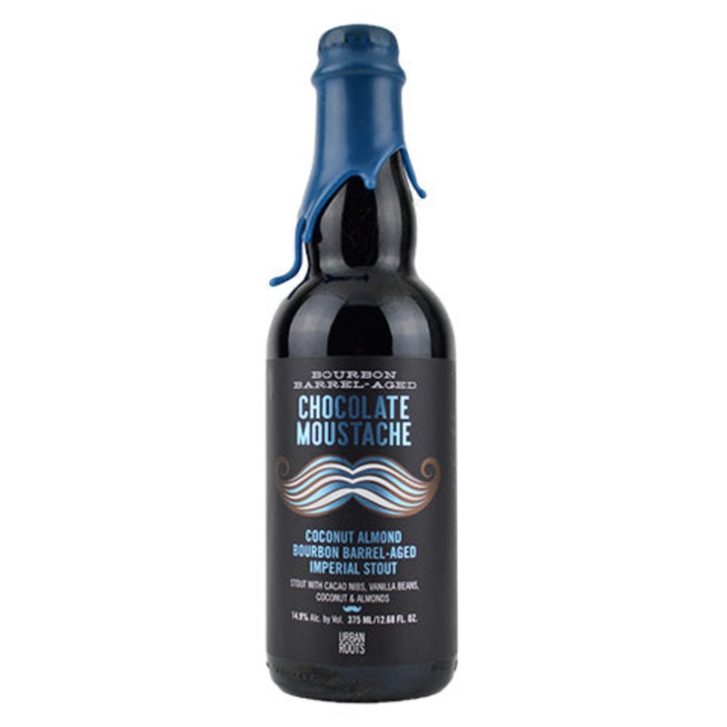 Urban Roots Bourbon Barrel Aged Coconut Almond Chocolate Moustache Imperial Stout (2024) 375ML BTL