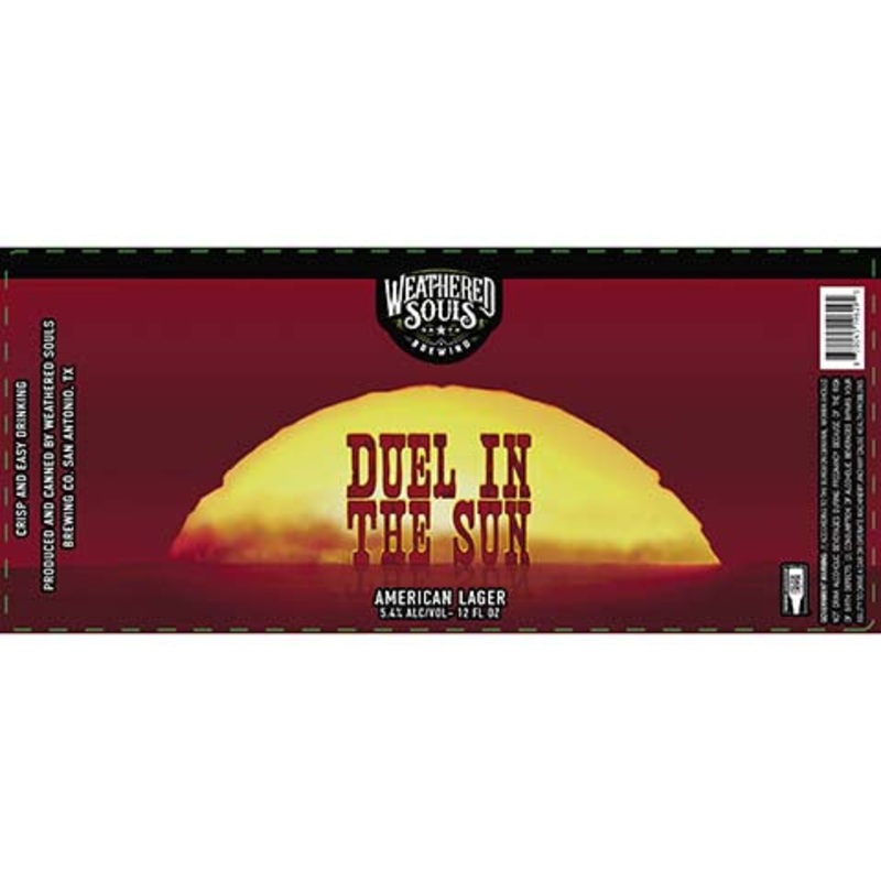 Weathered Souls Duel In The Sun Lager 12OZ SINGLE CAN