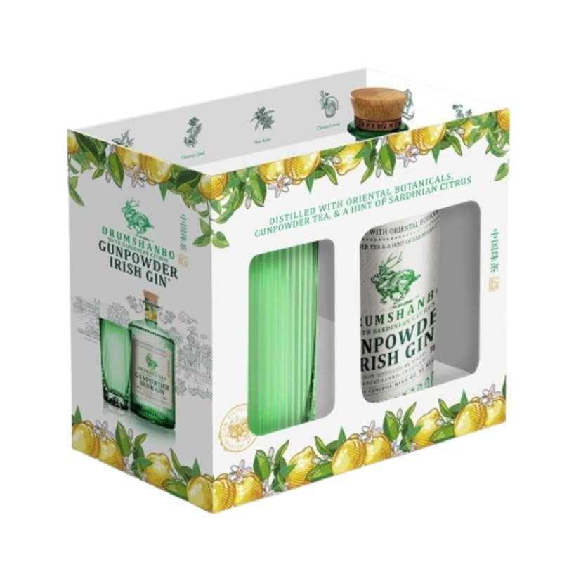 DRUMSHANBO SARDINIAN CITRUS GIN GLASS PACK 700ML @ Airdrie [1055406] 700 ml