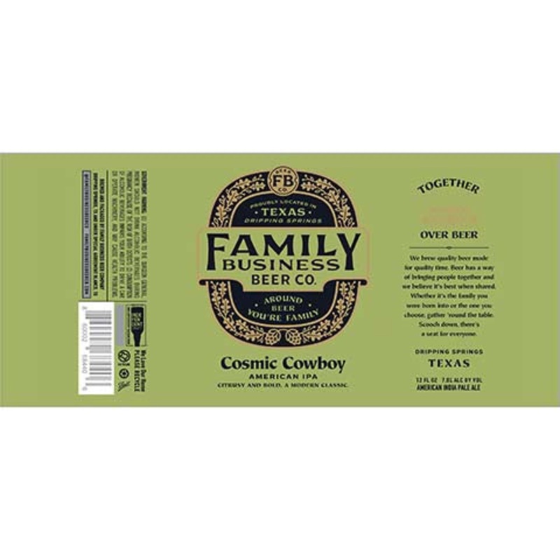 Family Business Cosmic Cowboy IPA 12OZ SINGLE CAN