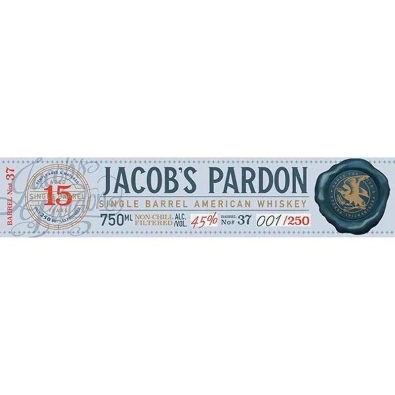 Jacobs Pardon 15 Year Old Single Barrel American Whiskey