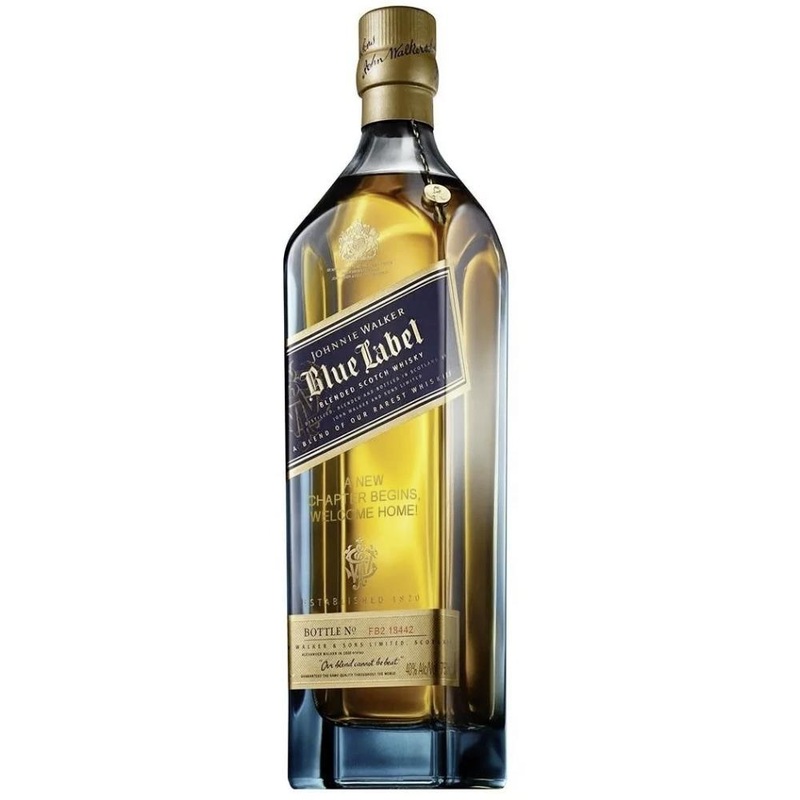 Johnnie Walker Blue Label 'To a New Year And a New Path' Engraved Bottle