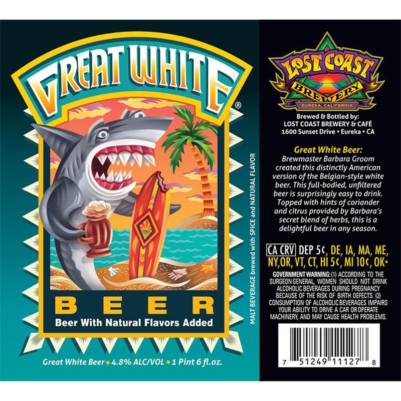 LOST COAST GREAT WHITE 4/6PK 12 oz (24)