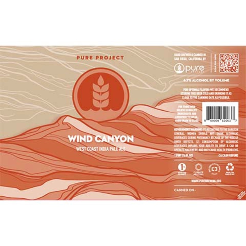 Pure Project Wind Canyon IPA 16OZ SINGLE CAN