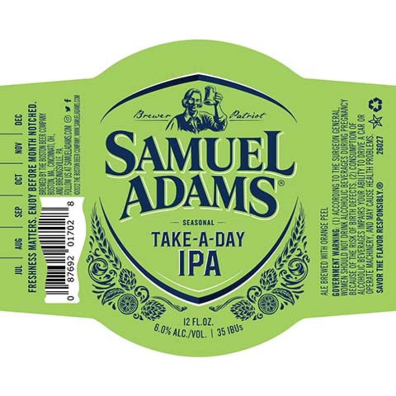 Samuel Adams Take-A-Day IPA 12OZ BTL