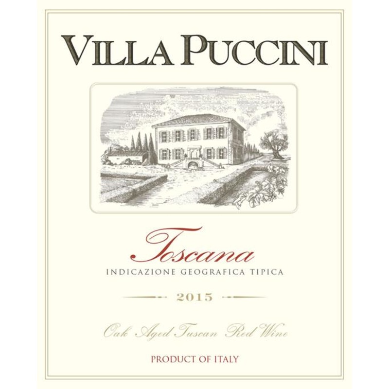 VILLA PUCCINI TOSCANA ROSSO I.G.T. 2019 750 mL