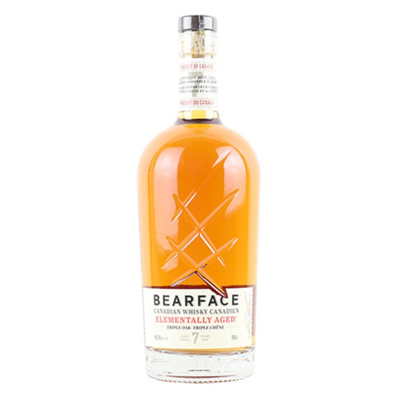 Bearface Elementally Aged 7 Years Triple Oak Canadian Whisky 750ML BTL