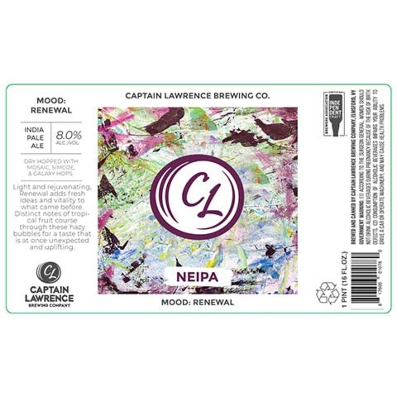 Captain Lawrence Mood: Renewal NEIPA 16OZ SINGLE CAN