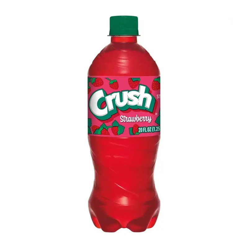 Crush Strawberry Soda 20oz Bottle