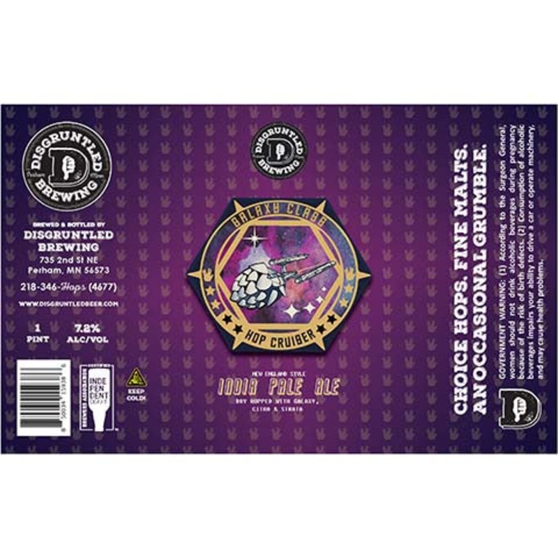 Disgruntled Galaxy Class Hop Cruiser IPA 16OZ SINGLE CAN