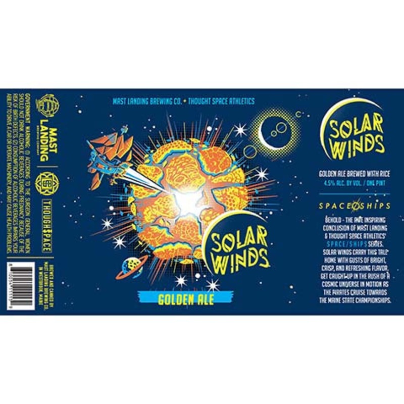 Mast Landing Solar Winds Golden Ale 16OZ SINGLE CAN