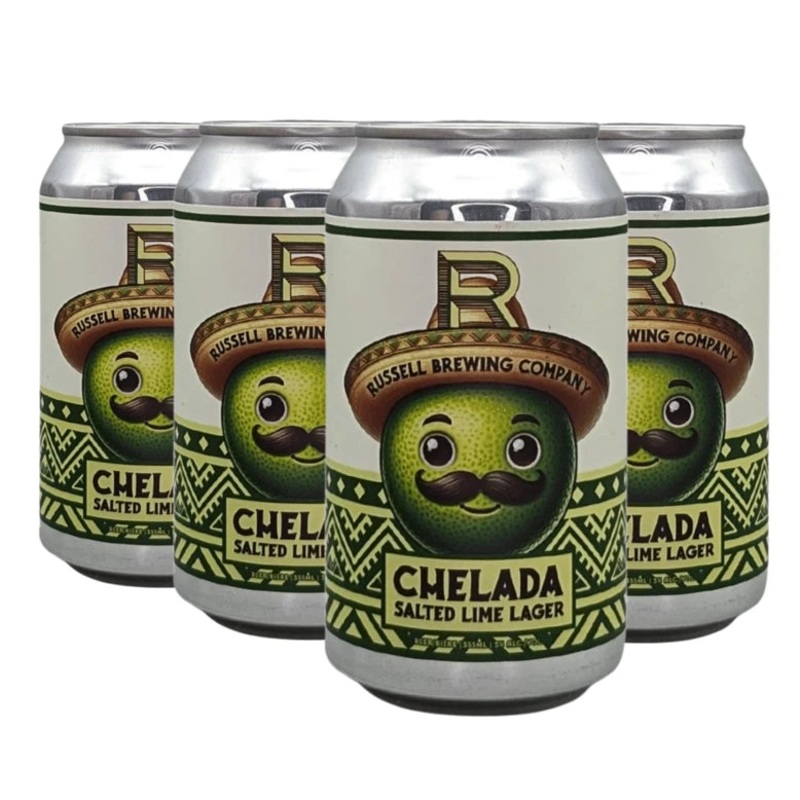 RUSSELL CHELADA SALTED LIME LAGER 355ML 6PK CAN @ Southgate [1056525] 2130 ml