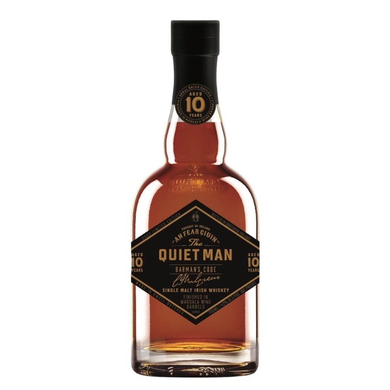 The Quiet Man 10 Year "Barman's Code" Marsala Finish Single Malt Irish Whiskey