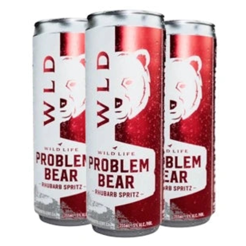 WILD LIFE PROBLEM BEAR RHUBARB SPRITZ 355ML 4PK CAN @ Windermere [1045904] 1420 ml