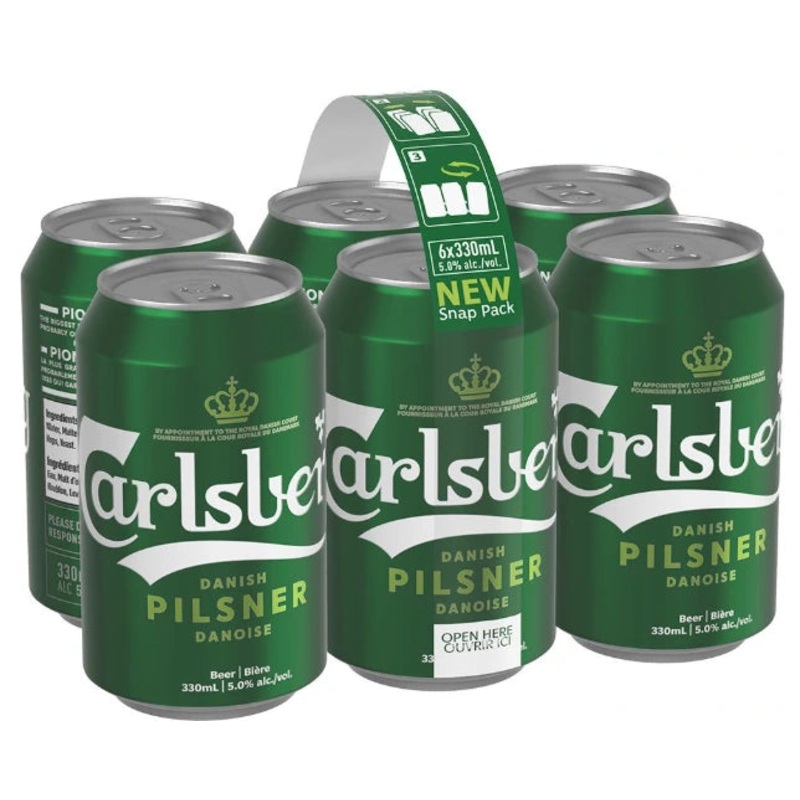 CARLSBERG LAGER SNAP PACK 330ML 6PK CAN @ Southgate [1025692] 1980 ml