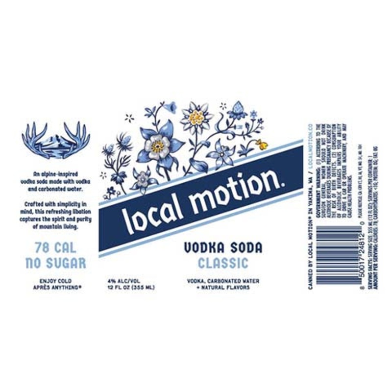 Local Motion Vodka Soda Classic 12OZ SINGLE CAN
