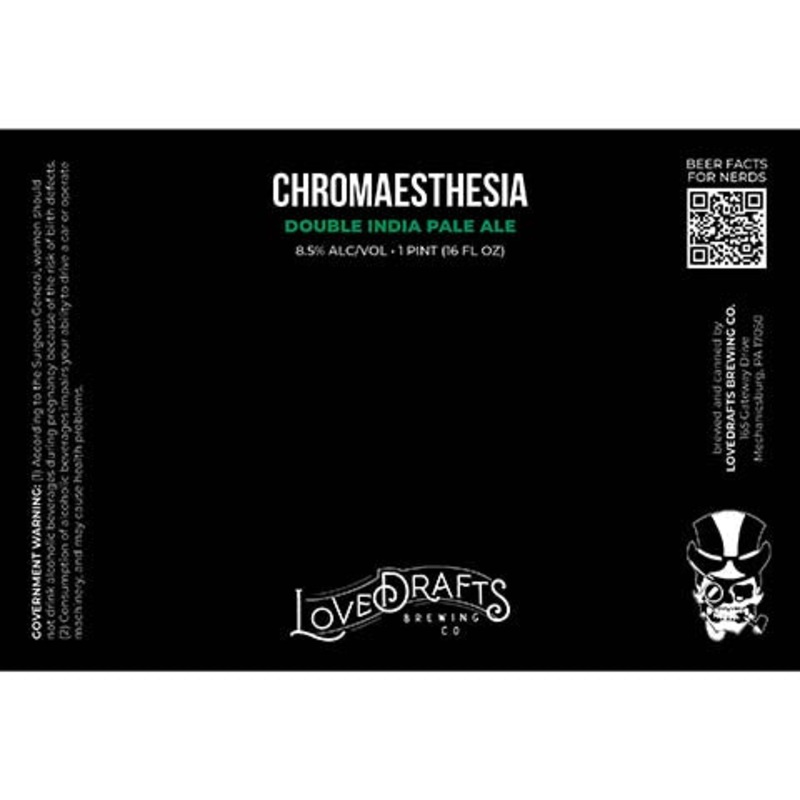 Lovedrafts Chromaesthesia DIPA 16OZ SINGLE CAN