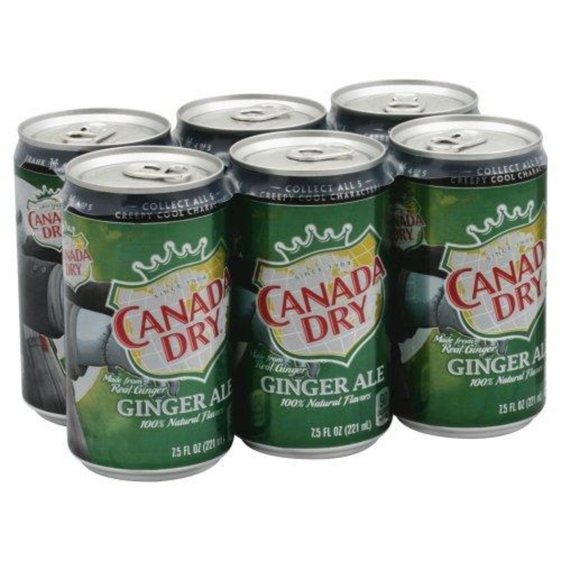 NA Canada Dry 6pk  7.5oz Ginger Ale Can 152344