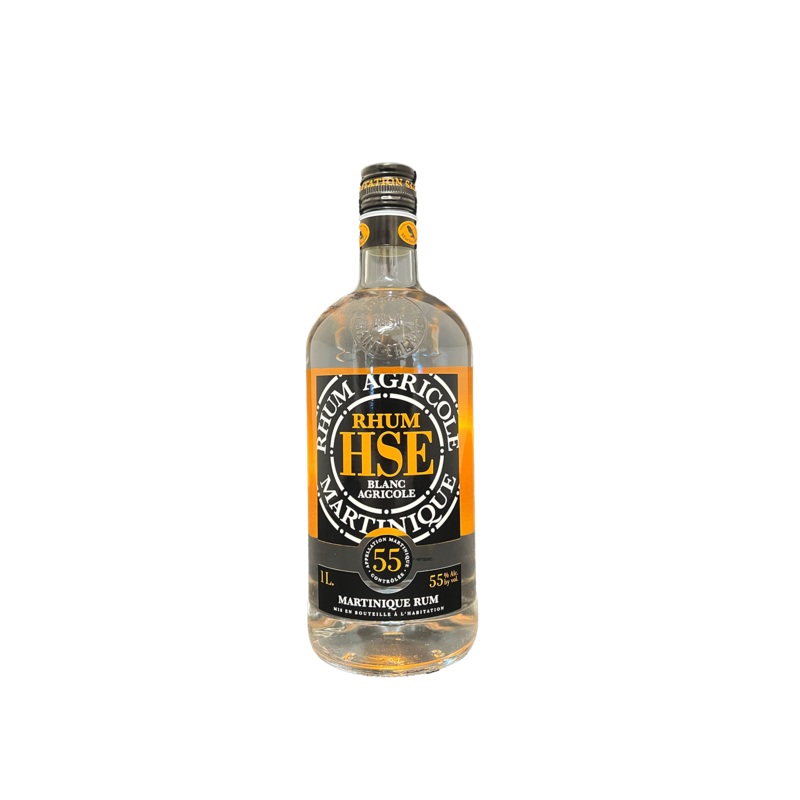 Rhum HSE 80 Proof Blanc Agricole 1 Liter