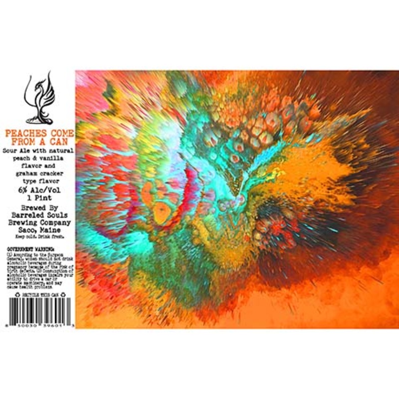 Barreled Souls Peaches Come From A Can Sour Ale 16OZ SINGLE CAN