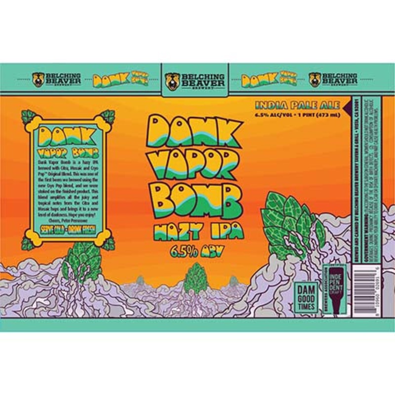 Belching Beaver Dank Vapor Bomb Hazy IPA 16OZ SINGLE CAN