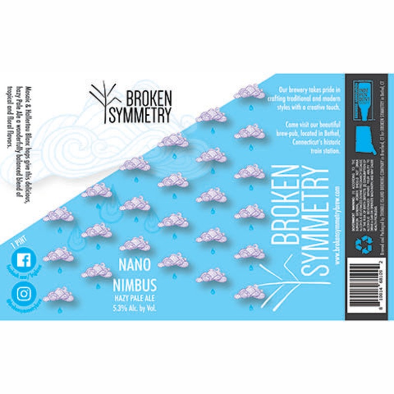 Broken Symmetry Nano Nimbus Hazy Pale Ale 16OZ SINGLE CAN