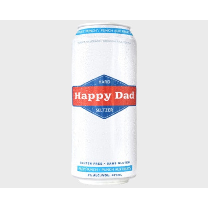 HAPPY DAD HARD SELTZER FRUIT PUNCH 473 ML