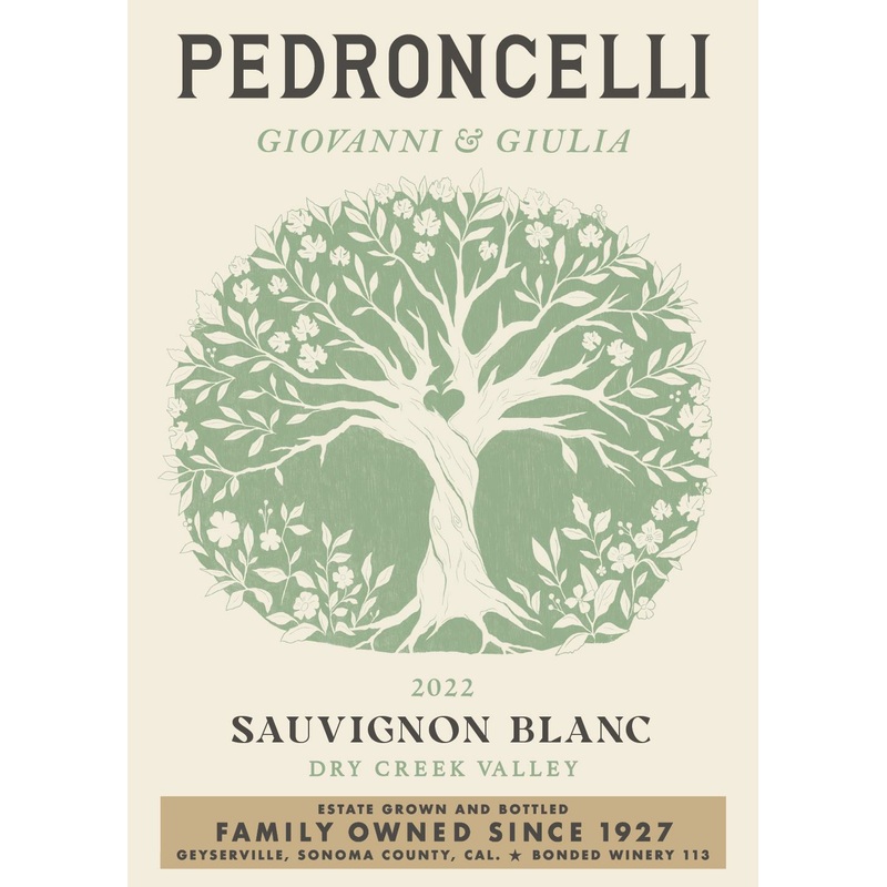 PEDRONCELLI SAUVIGNON BLANC GIOVANNI & GIULIA 2022 750 mL