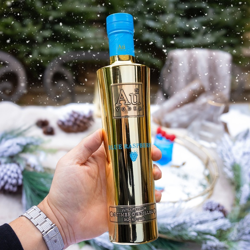 Au Vodka Blue Raspberry 375ml