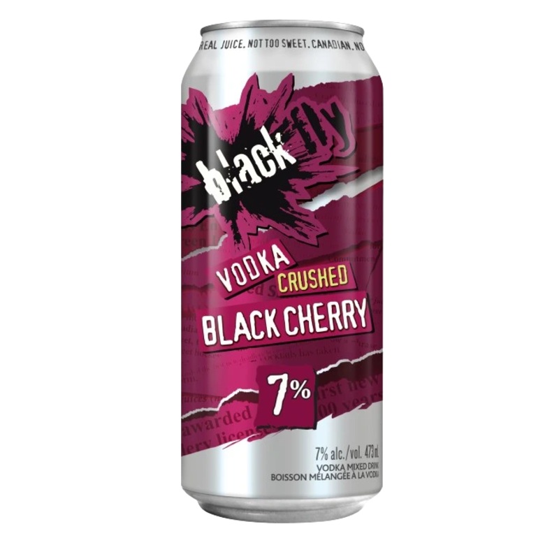BLACK FLY VODKA CRUSHED BLACK CHERRY 473ML CAN @ Emerald Hills [1052267] 473 ml