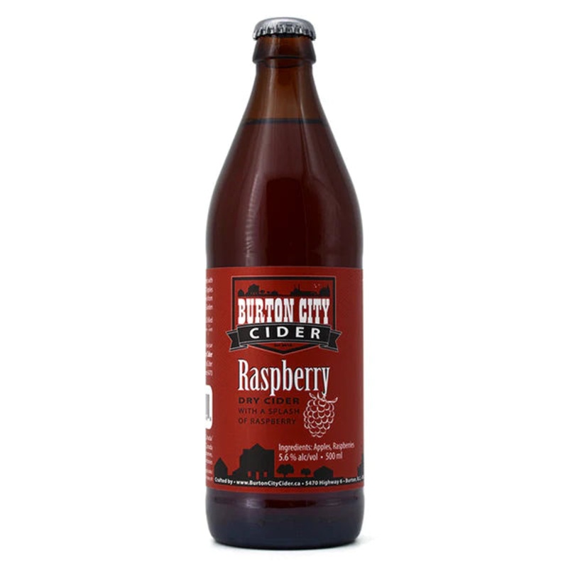 BURTON CITY CIDER RASPBERRY APPLE 500ML BT @ Red Deer [1028953] 500 ml
