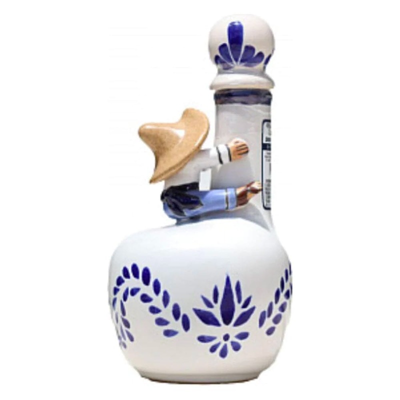 Don Pipocho Extra Anejo White and Blue Ceramic