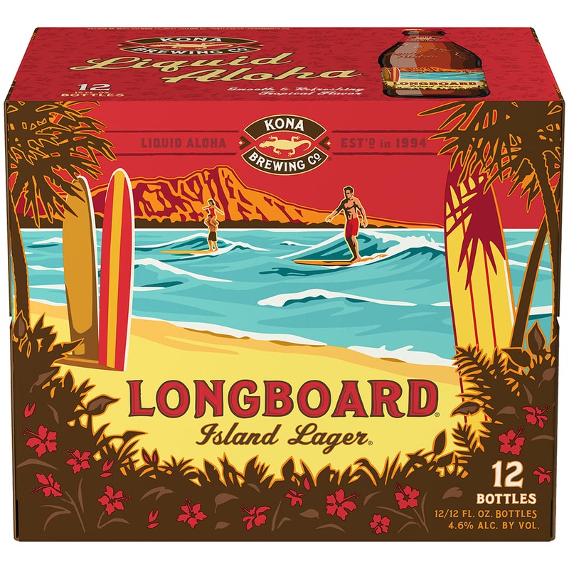 Kona Longboard Island Lager 2x 12 Pack 12 oz Bottles (24 Pack)