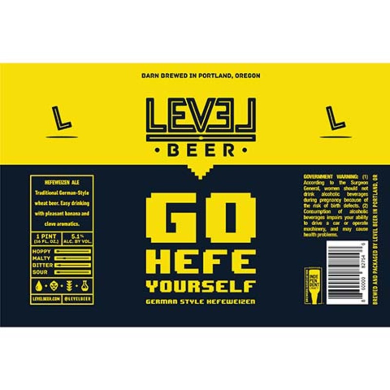 Level Beer Go Hefe Yourself Hefeweizen 16OZ SINGLE CAN