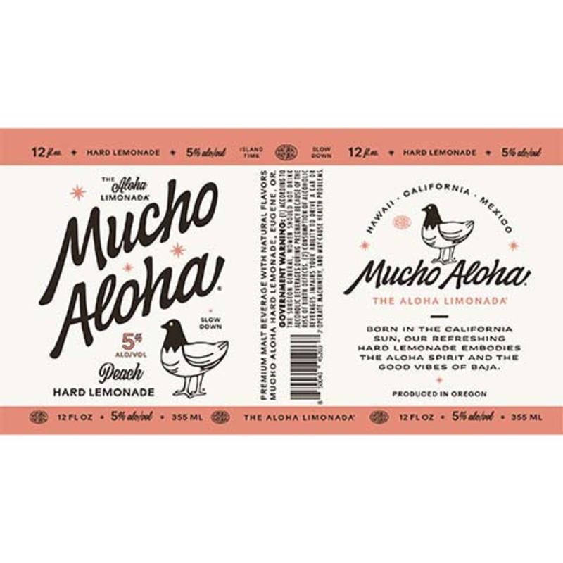 Mucho Aloha Peach Hard Lemonade 12OZ SINGLE CAN