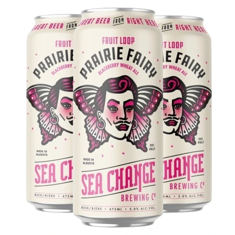 SEA CHANGE PRAIRIE FAIRY BLACKBERRY WHEAT ALE 473ML 4PK CAN @ Kelowna [1023744] 1892 ml