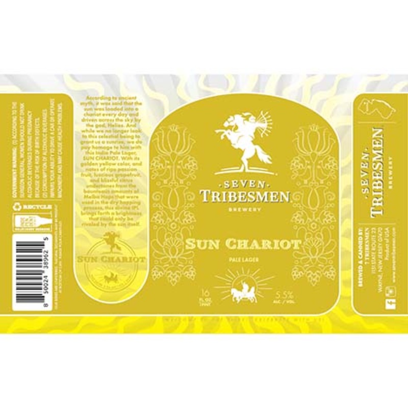Seven Tribesmen Sun Chariot Pale Lager 16OZ SINGLE CAN