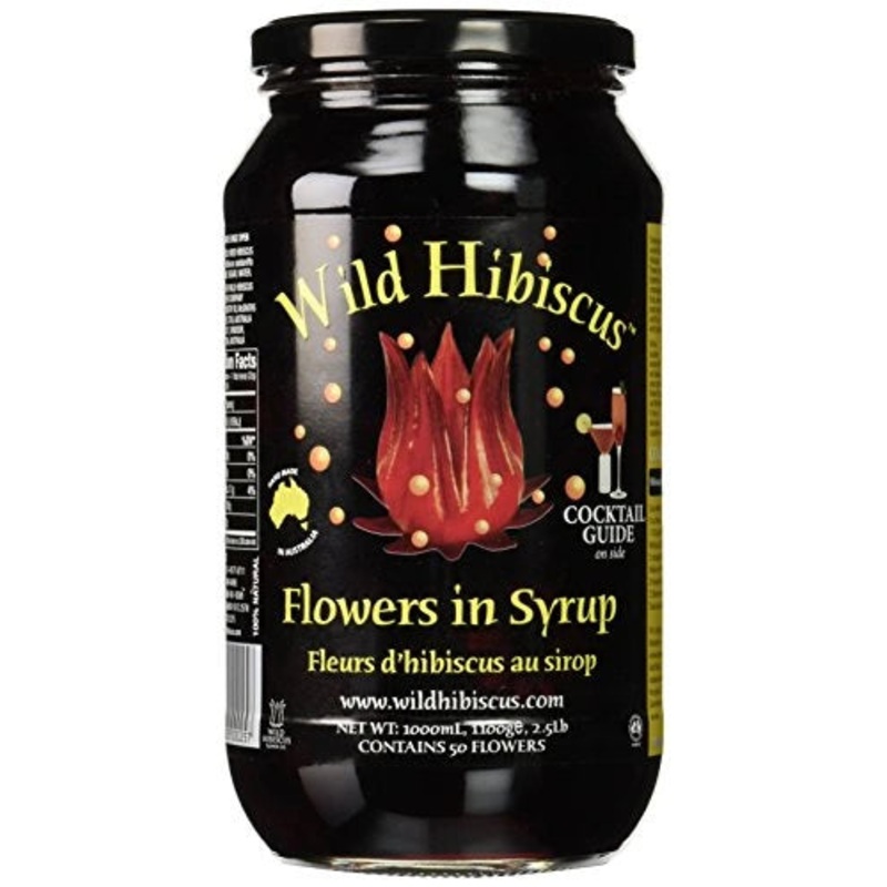 WILD HIBISCUS FLOWERS IN SYRUP 40OZ @ MacTaggart Ridge [1032384] 1183 ml