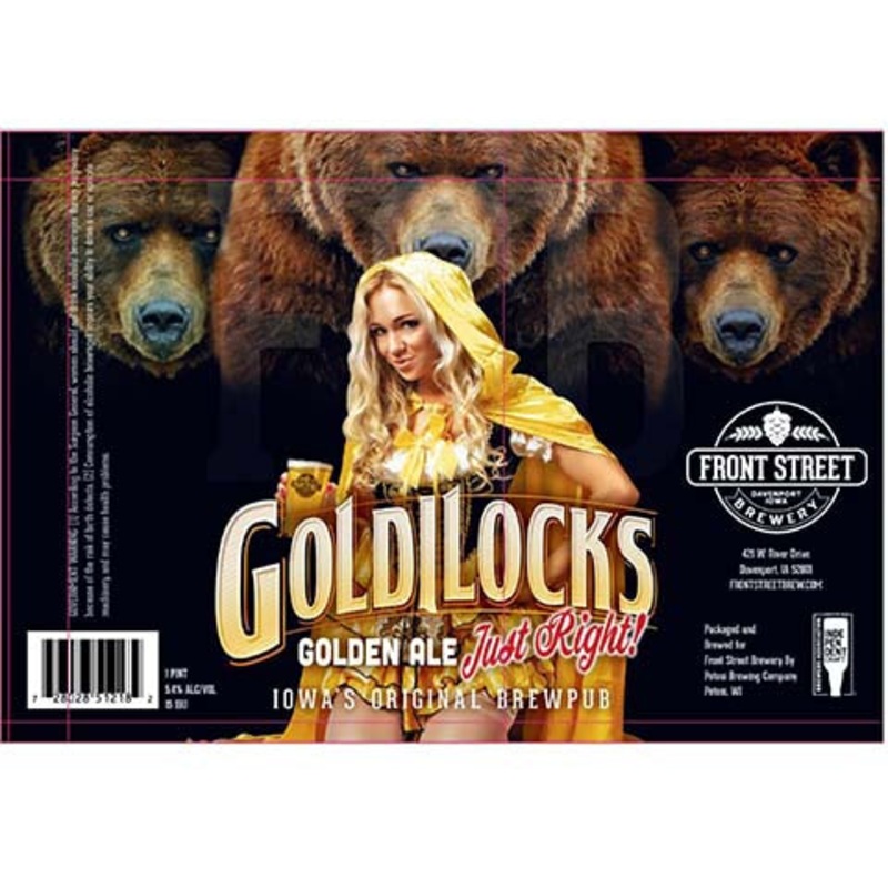 Front Street Goldilocks Golden Ale 16OZ SINGLE CAN