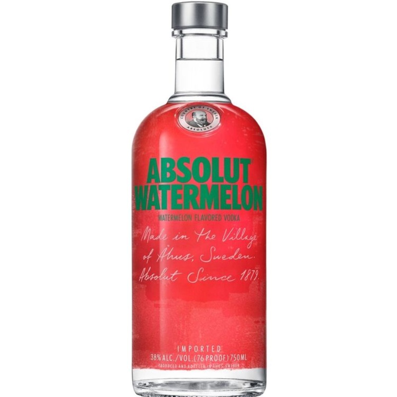ABSOLUT WATERMELON FLAVORED VODKA 76 750ML 750ML
