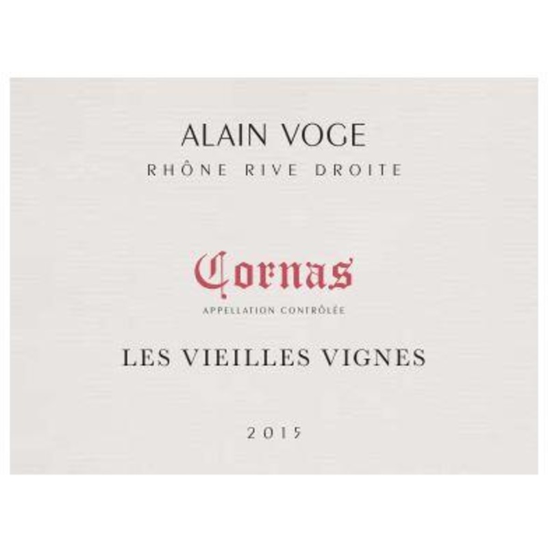 DOM ALAIN VOGE CORNAS VIEILLES VIGNES 2020 750 mL