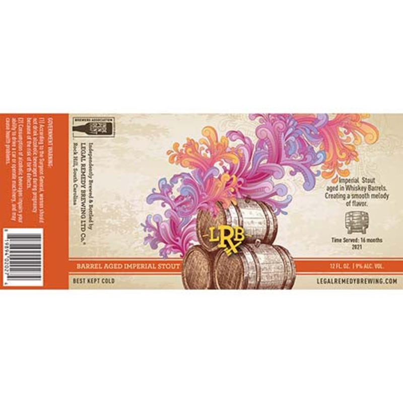 LRB Barrel Aged Imperial Stout 12OZ SINGLE CAN