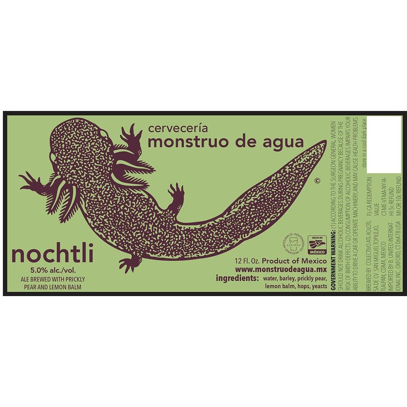 MONSTRUO DE AGUA NOCHTLI PRICKLY PEAR GOLDEN ALE 6/4PK 12 oz (24)