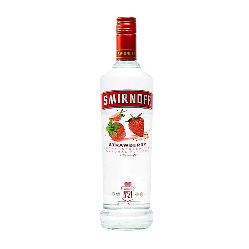 SMIRNOFF VODKA STRAWBERRY FLAVORED 60 750ML 750ML