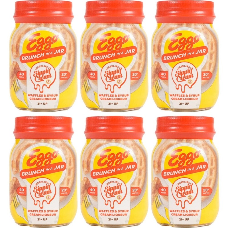 Sugarlands Eggo Brunch in a Jar Waffles & Syrup Sippin Cream 50ml 6pk