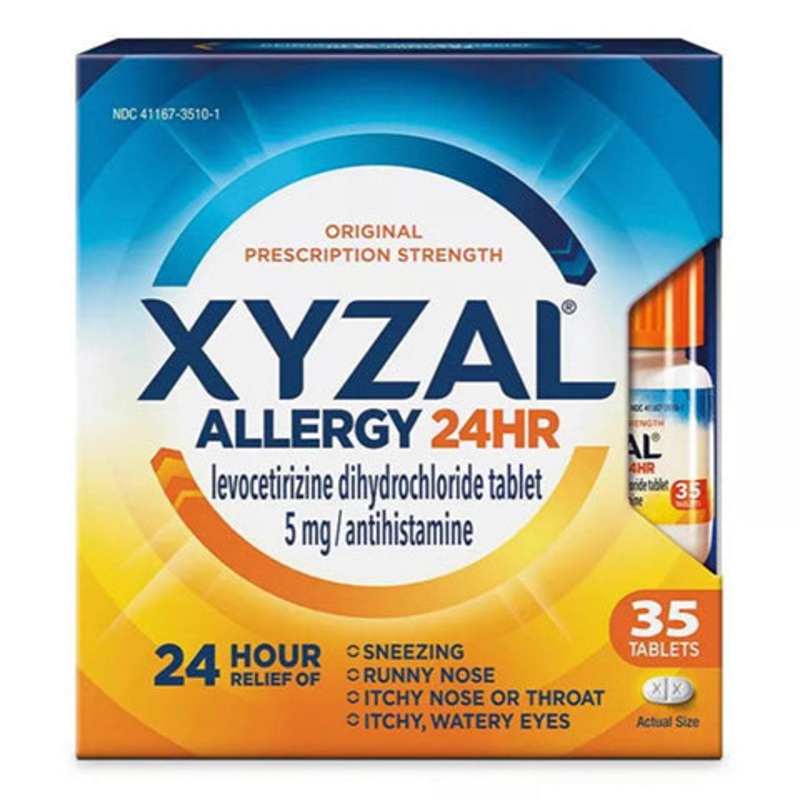 Xyzal 24 Hour Allergy Relief 35 Tablets